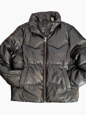 NEW Without Tags Ladies Levis Faux Leather Western Puffer Jacket